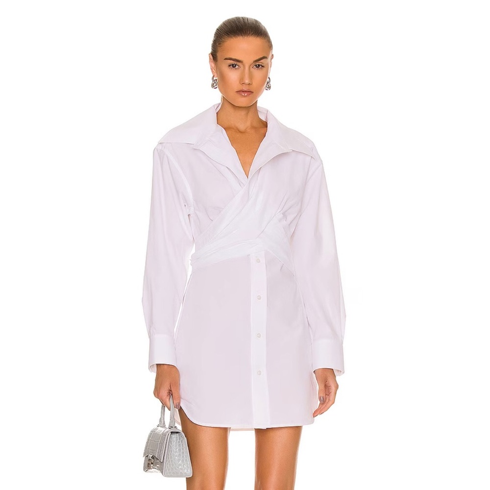 Alexander Wang Cross Front Shirt Dress